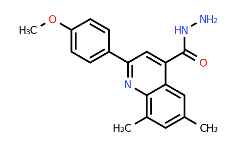 CAS 590360-18-2 | 2-(4-Methoxyphenyl)-6,8-dimethylquinoline-4-carbohydrazide