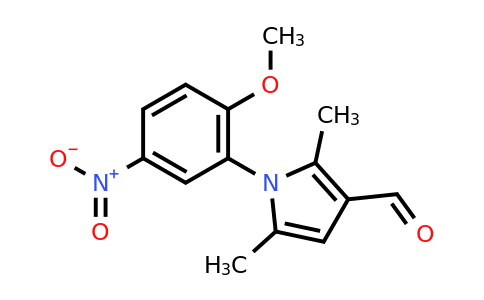 CAS 590395-50-9 | 1-(2-Methoxy-5-nitrophenyl)-2,5-dimethyl-1H-pyrrole-3-carbaldehyde