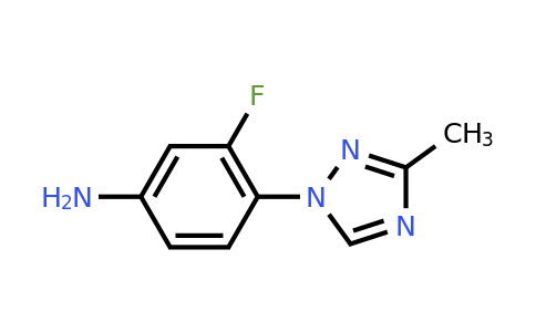 CAS 591232-29-0 | 3-fluoro-4-(3-methyl-1H-1,2,4-triazol-1-yl)aniline