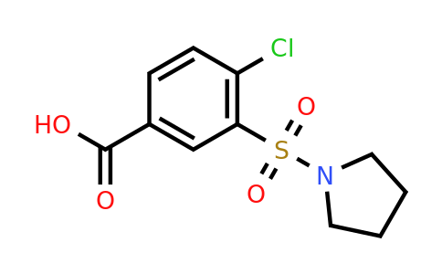 CAS 59210-73-0 | 4-chloro-3-(pyrrolidine-1-sulfonyl)benzoic acid