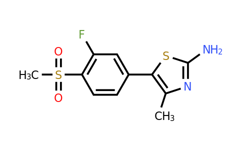 CAS 593959-27-4 | 5-(3-fluoro-4-(methylsulfonyl)phenyl)-4-methylthiazol-2-amine