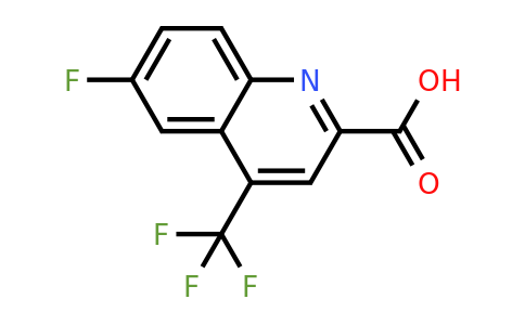 CAS 596845-42-0 | 6-Fluoro-4-(trifluoromethyl)quinoline-2-carboxylic acid