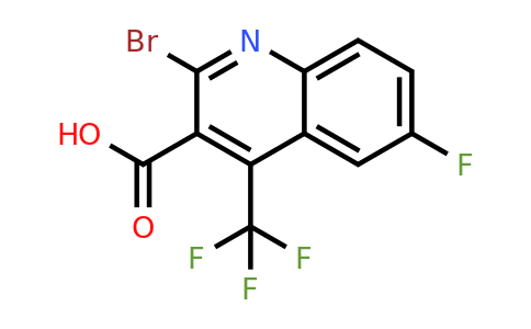 CAS 596845-49-7 | 2-Bromo-6-fluoro-4-(trifluoromethyl)quinoline-3-carboxylic acid