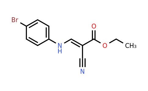CAS 59747-00-1 | Ethyl 3-[(4-bromophenyl)amino]-2-cyanoprop-2-enoate