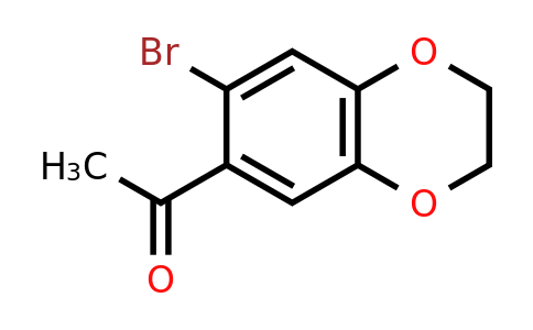 CAS 59820-90-5 | 1-(7-Bromo-2,3-dihydrobenzo[b][1,4]dioxin-6-yl)ethanone
