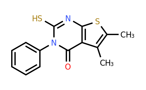 5,6-dimethyl-3-phenyl-2-sulfanyl-3H,4H-thieno[2,3-d]pyrimidin-4-one