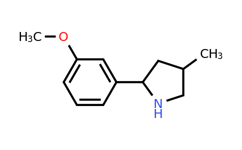 CAS 603068-28-6 | 2-(3-methoxyphenyl)-4-methylpyrrolidine