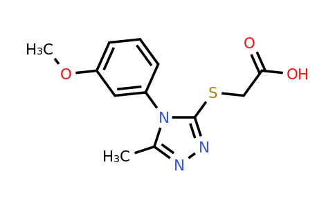 CAS 603070-42-4 | 2-{[4-(3-methoxyphenyl)-5-methyl-4H-1,2,4-triazol-3-yl]sulfanyl}acetic acid