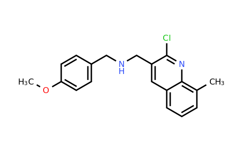 CAS 606095-52-7 | 1-(2-Chloro-8-methylquinolin-3-yl)-N-(4-methoxybenzyl)methanamine