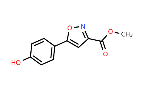 CAS 60640-71-3 | methyl 5-(4-hydroxyphenyl)isoxazole-3-carboxylate