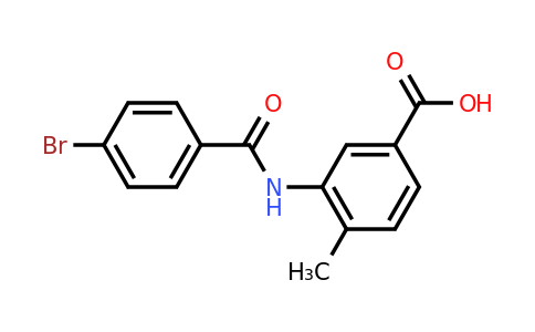 CAS 609798-04-1 | 3-(4-Bromobenzamido)-4-methylbenzoic acid