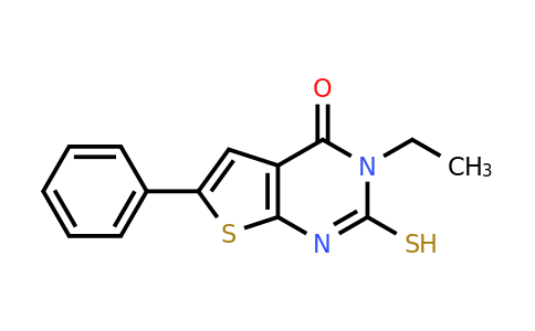 CAS 610275-61-1 | 3-ethyl-6-phenyl-2-sulfanyl-3H,4H-thieno[2,3-d]pyrimidin-4-one