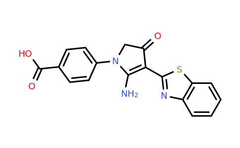 CAS 610278-84-7 | 4-[5-amino-4-(1,3-benzothiazol-2-yl)-3-oxo-2,3-dihydro-1H-pyrrol-1-yl]benzoic acid