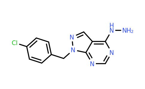 CAS 610279-50-0 | 1-[(4-Chlorophenyl)methyl]-4-hydrazinyl-1H-pyrazolo[3,4-d]pyrimidine