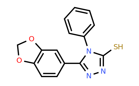 CAS 61066-46-4 | 5-(2H-1,3-Benzodioxol-5-yl)-4-phenyl-4H-1,2,4-triazole-3-thiol