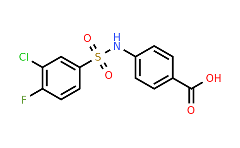 CAS 612043-04-6 | 4-(3-chloro-4-fluorobenzenesulfonamido)benzoic acid