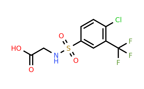 CAS 612043-42-2 | 2-(4-Chloro-3-(trifluoromethyl)phenylsulfonamido)acetic acid