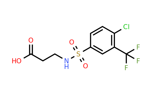 CAS 612043-43-3 | 3-(4-Chloro-3-(trifluoromethyl)phenylsulfonamido)propanoic acid
