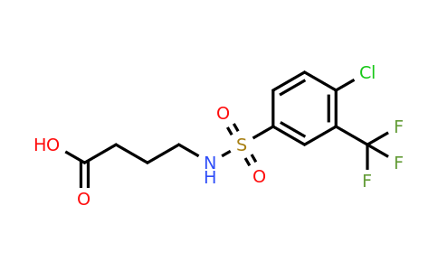 CAS 612043-44-4 | 4-[4-chloro-3-(trifluoromethyl)benzenesulfonamido]butanoic acid