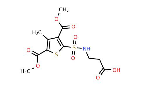 CAS 612044-89-0 | 3-[3,5-bis(methoxycarbonyl)-4-methylthiophene-2-sulfonamido]propanoic acid