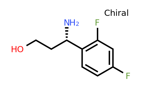 CAS 612532-17-9 | (S)-3-Amino-3-(2,4-difluorophenyl)propan-1-ol