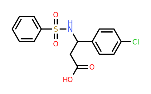 CAS 613656-63-6 | 3-benzenesulfonamido-3-(4-chlorophenyl)propanoic acid