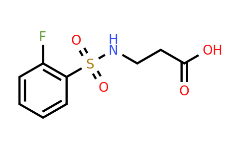 CAS 613657-21-9 | 3-(2-fluorobenzenesulfonamido)propanoic acid