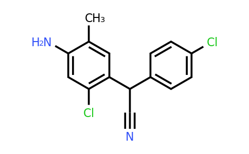 CAS 61437-85-2 | 2-(4-Amino-2-chloro-5-methylphenyl)-2-(4-chlorophenyl)acetonitrile