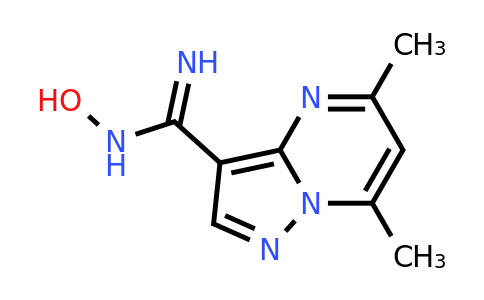 CAS 61552-51-0 | N-hydroxy-5,7-dimethyl-pyrazolo[1,5-a]pyrimidine-3-carboxamidine