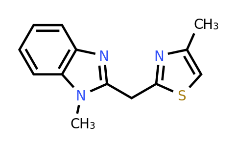CAS 61690-08-2 | 1-methyl-2-[(4-methyl-1,3-thiazol-2-yl)methyl]-1H-1,3-benzodiazole