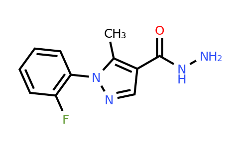 CAS 618092-58-3 | 1-(2-Fluorophenyl)-5-methyl-1H-pyrazole-4-carbohydrazide