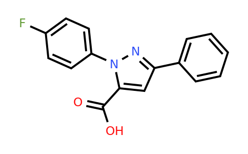 CAS 618101-93-2 | 1-(4-Fluorophenyl)-3-phenyl-1H-pyrazole-5-carboxylic acid