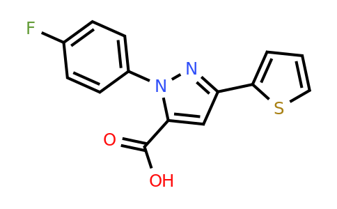 CAS 618382-80-2 | 1-(4-Fluorophenyl)-3-(thiophen-2-yl)-1H-pyrazole-5-carboxylic acid