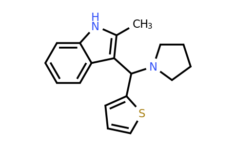 CAS 618407-03-7 | 2-methyl-3-[(pyrrolidin-1-yl)(thiophen-2-yl)methyl]-1H-indole