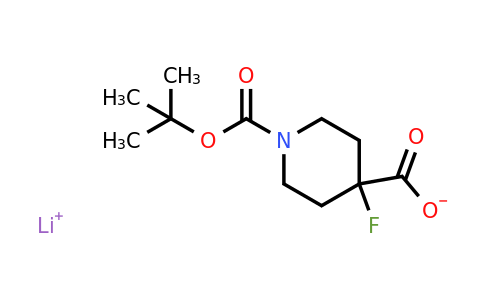 CAS 618900-67-7 | 4-Fluoro-1,4-piperidinedicharboxylic acid,1(1,1-dimethylethyl)ester, lithium salt