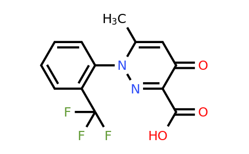 CAS 619328-59-5 | 6-methyl-4-oxo-1-[2-(trifluoromethyl)phenyl]-1,4-dihydropyridazine-3-carboxylic acid