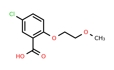 CAS 62176-27-6 | 5-chloro-2-(2-methoxyethoxy)benzoic acid