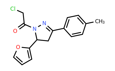 CAS 625109-32-2 | 2-chloro-1-[5-(furan-2-yl)-3-(4-methylphenyl)-4,5-dihydro-1H-pyrazol-1-yl]ethan-1-one