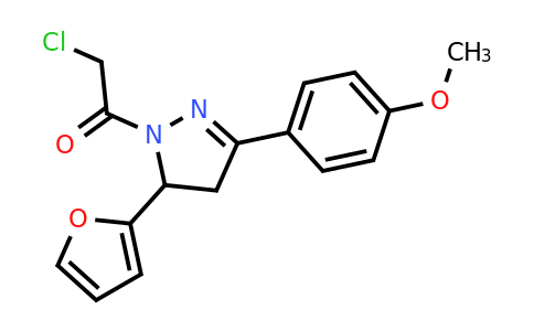 CAS 625109-33-3 | 2-chloro-1-[5-(furan-2-yl)-3-(4-methoxyphenyl)-4,5-dihydro-1H-pyrazol-1-yl]ethan-1-one