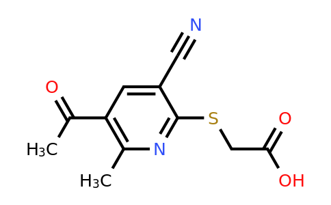 CAS 625366-55-4 | 2-[(5-acetyl-3-cyano-6-methylpyridin-2-yl)sulfanyl]acetic acid