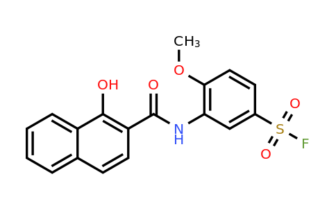 CAS 62554-34-1 | 3-(1-Hydroxy-2-naphthamido)-4-methoxybenzene-1-sulfonyl fluoride