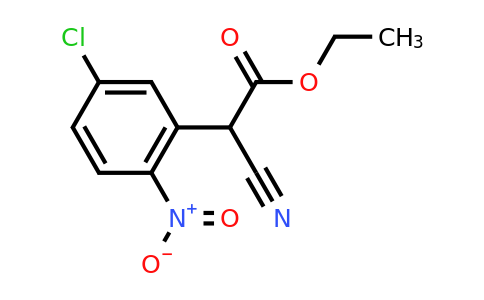 CAS 62567-91-3 | Ethyl 2-(5-chloro-2-nitrophenyl)-2-cyanoacetate