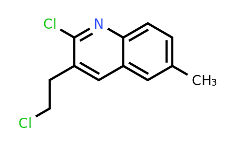 CAS 62595-02-2 | 2-Chloro-3-(2-chloroethyl)-6-methylquinoline