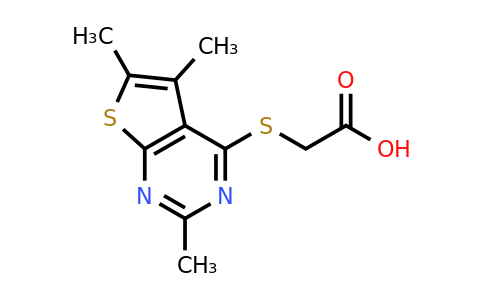 CAS 626205-90-1 | 2-({trimethylthieno[2,3-d]pyrimidin-4-yl}sulfanyl)acetic acid