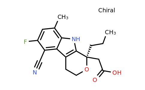 CAS 627871-22-1 | (R)-2-(5-Cyano-6-fluoro-8-methyl-1-propyl-1,3,4,9-tetrahydropyrano[3,4-B]indol-1-YL)acetic acid