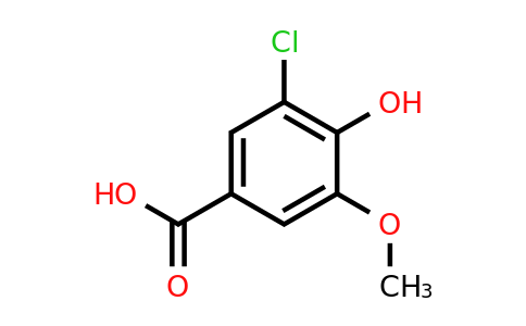 CAS 62936-23-6 | 3-chloro-4-hydroxy-5-methoxybenzoic acid