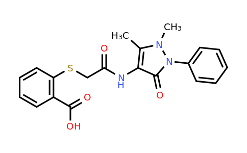CAS 630084-03-6 | 2-({[(1,5-dimethyl-3-oxo-2-phenyl-2,3-dihydro-1H-pyrazol-4-yl)carbamoyl]methyl}sulfanyl)benzoic acid