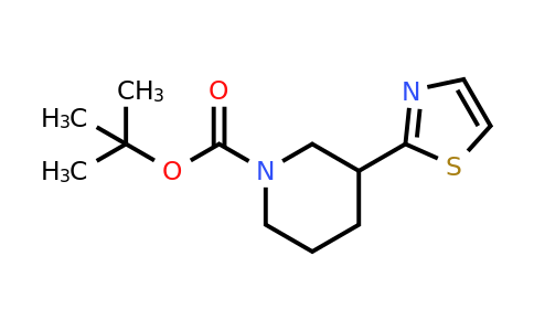 CAS 630121-83-4 | 3-(2-Thiazolyl)-1-piperidinecarboxylic acid 1,1-dimethylethyl ester
