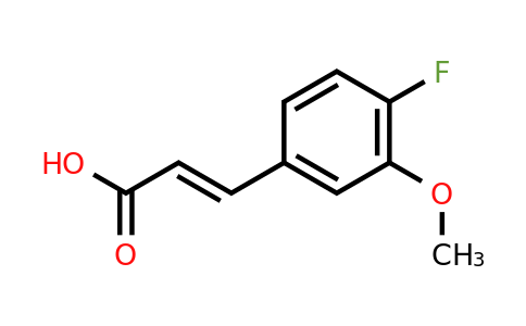CAS 630424-79-2 | 3-(4-Fluoro-3-methoxyphenyl)acrylic acid