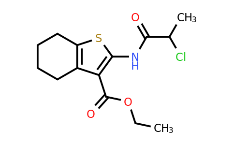CAS 632332-28-6 | ethyl 2-(2-chloropropanamido)-4,5,6,7-tetrahydro-1-benzothiophene-3-carboxylate